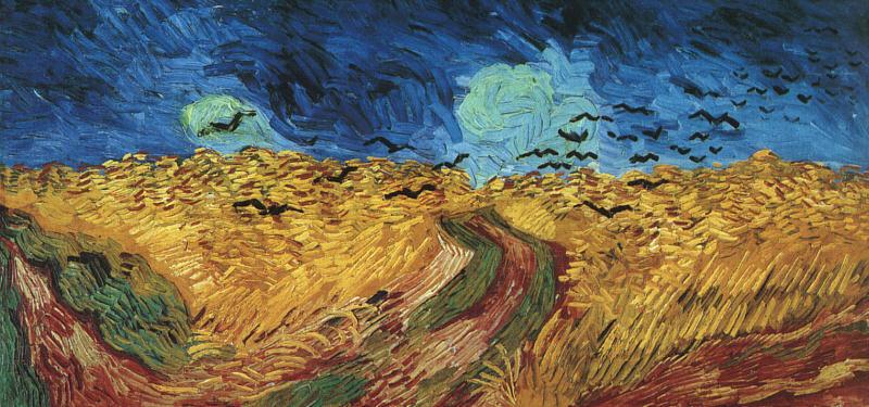Vincent Van Gogh Wheatfield With Crows oil painting picture